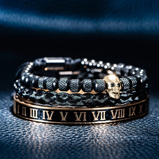 Trendy Skeleton Bead Bracelet