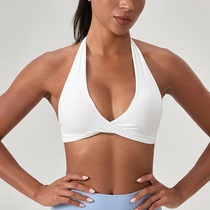 Halter Back Wire-Free Bra