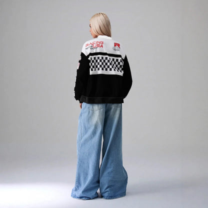 Letter Print Zip Jacket