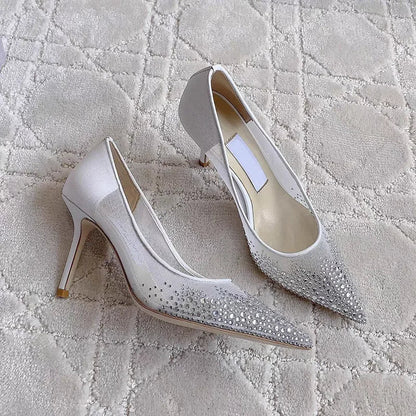 Mesh Pointed Stilettos