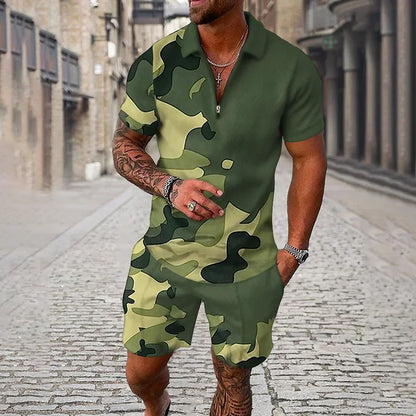 3D Print Polo Zip Tracksuit Set