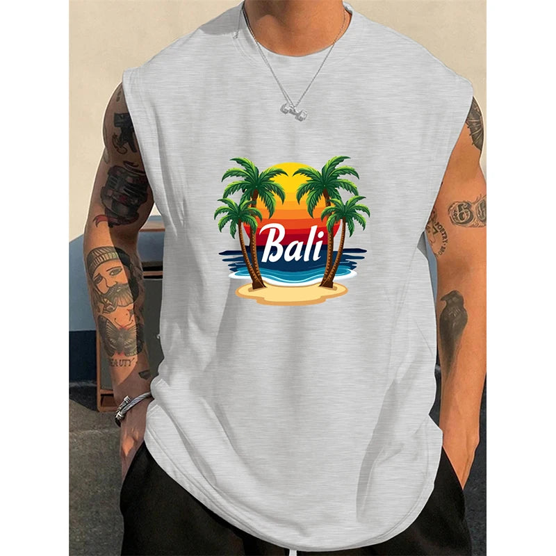 Bali Coconut Print Tank Top