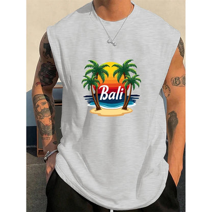Bali Coconut Print Tank Top