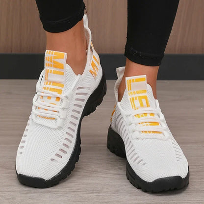 Cushioned Mesh Running Sneakers
