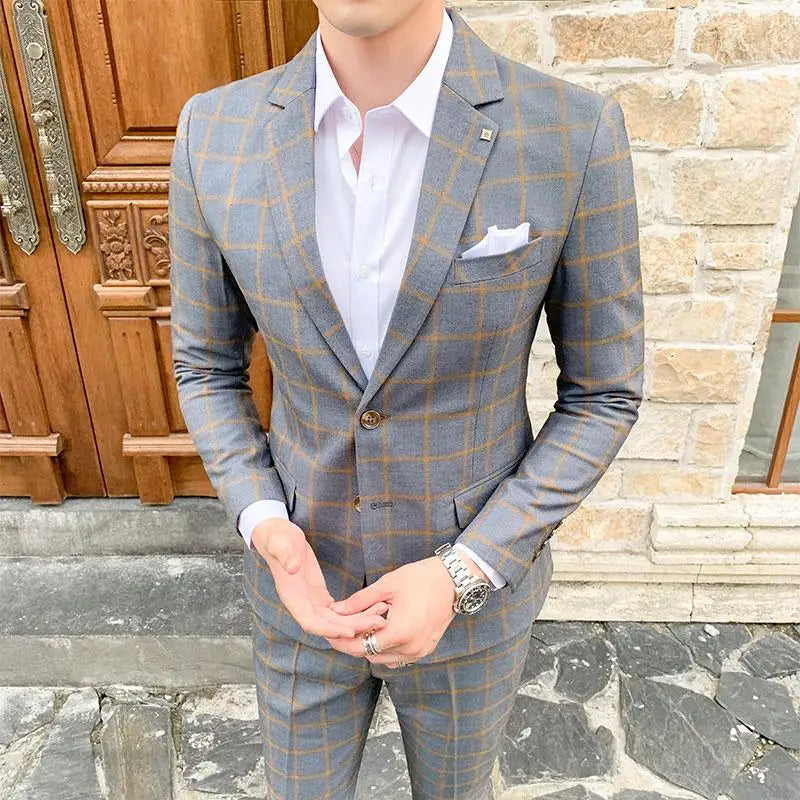 Boutique Slim-Fit Business Suit Set