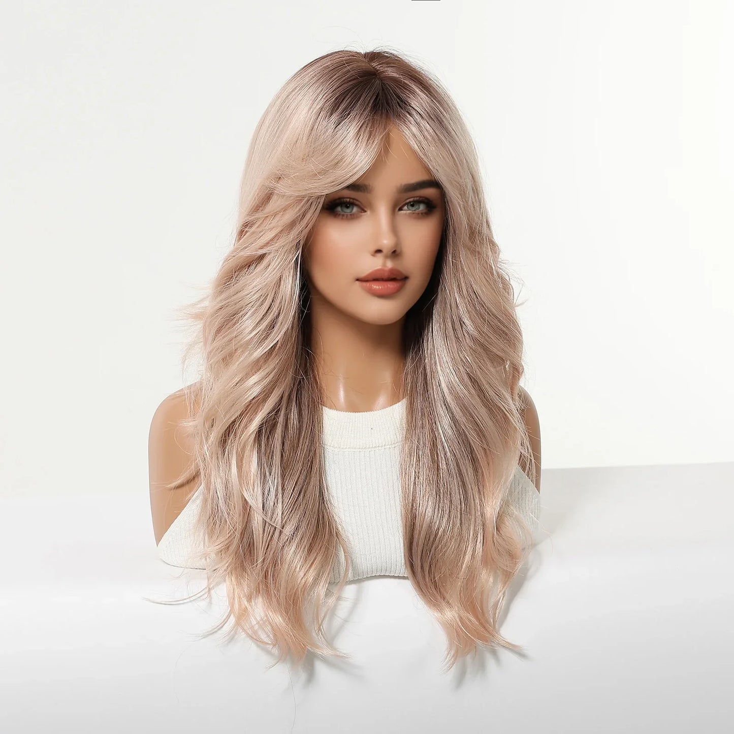 Rose Blonde Wavy Wig