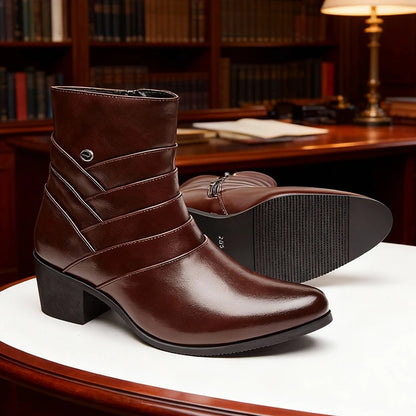 Black Leather Chelsea Boots