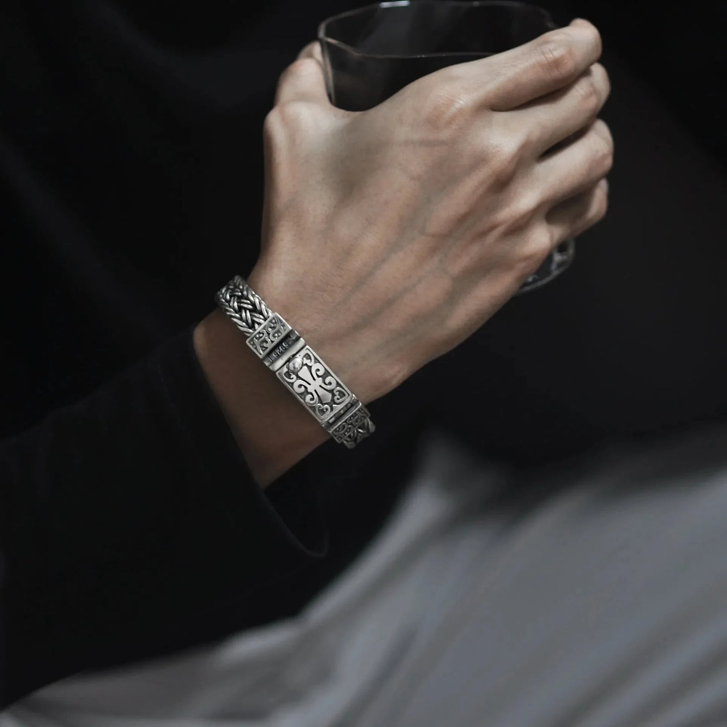 Vintage Geometric Toggle Bracelet