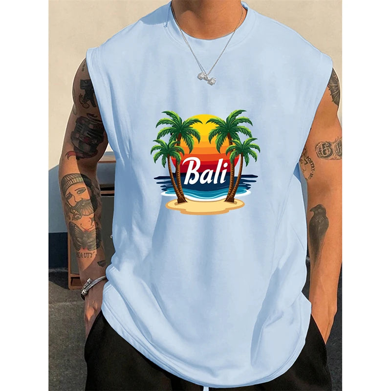 Bali Coconut Print Tank Top