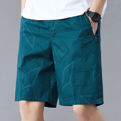 Plaid Cotton Zipper Shorts