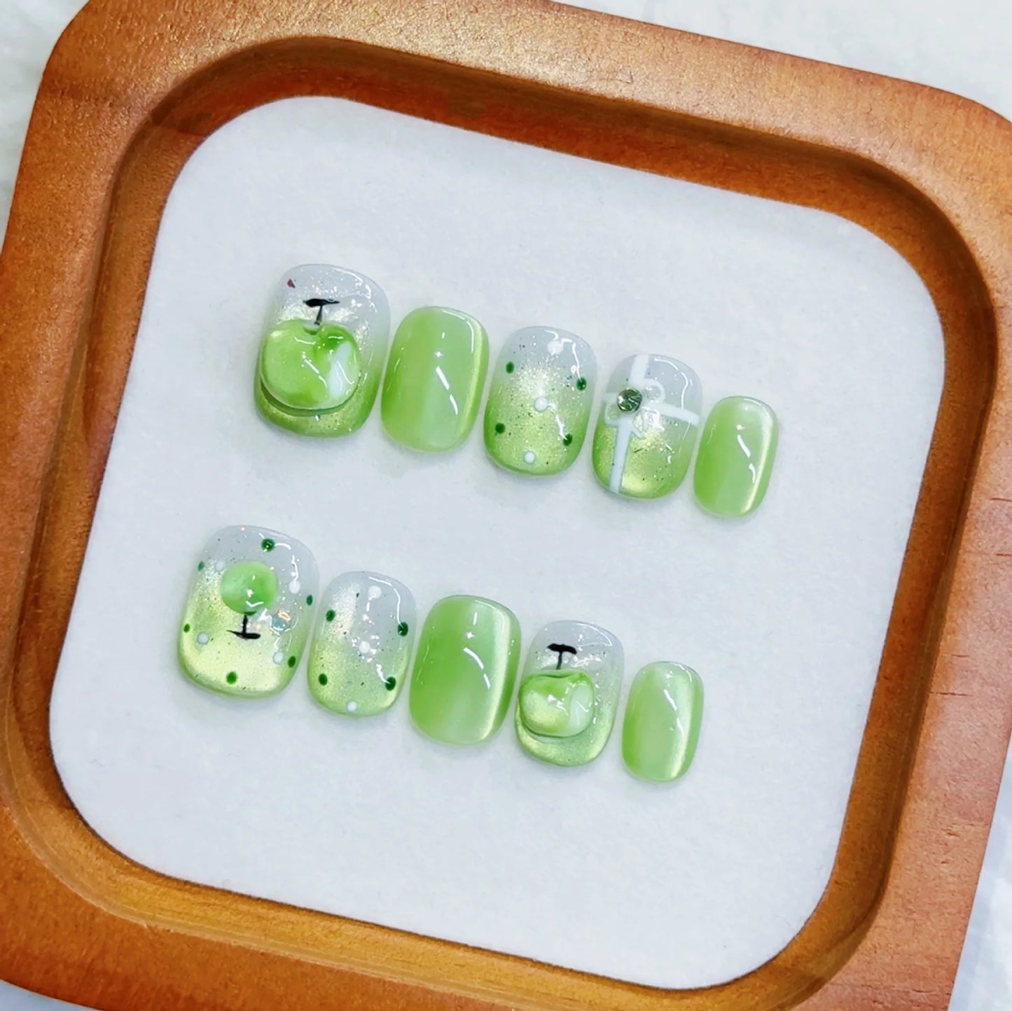 Red Resin Press Nail Set