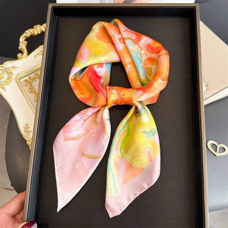 Oil Painting Print Square Scarf
