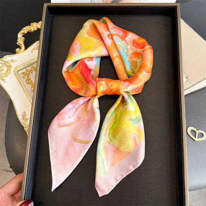 Oil Painting Print Square Scarf