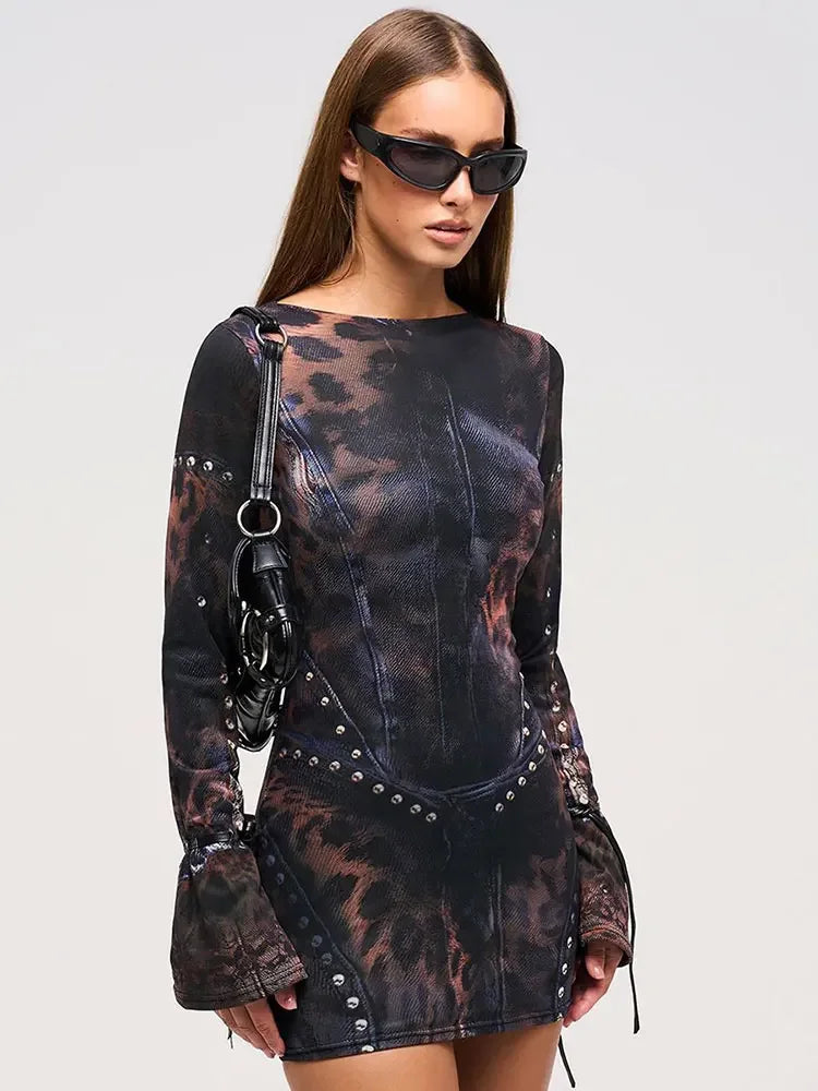 Vintage Bodycon Mini Dress