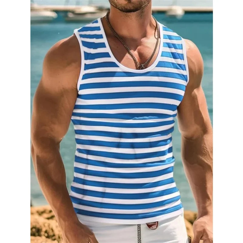 Colorful Stripe Oversized Tank Top
