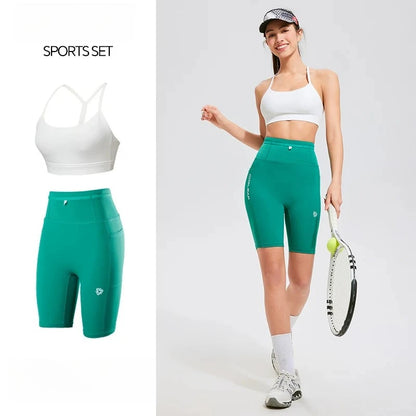 Cross-Back Cycling Shorts Set