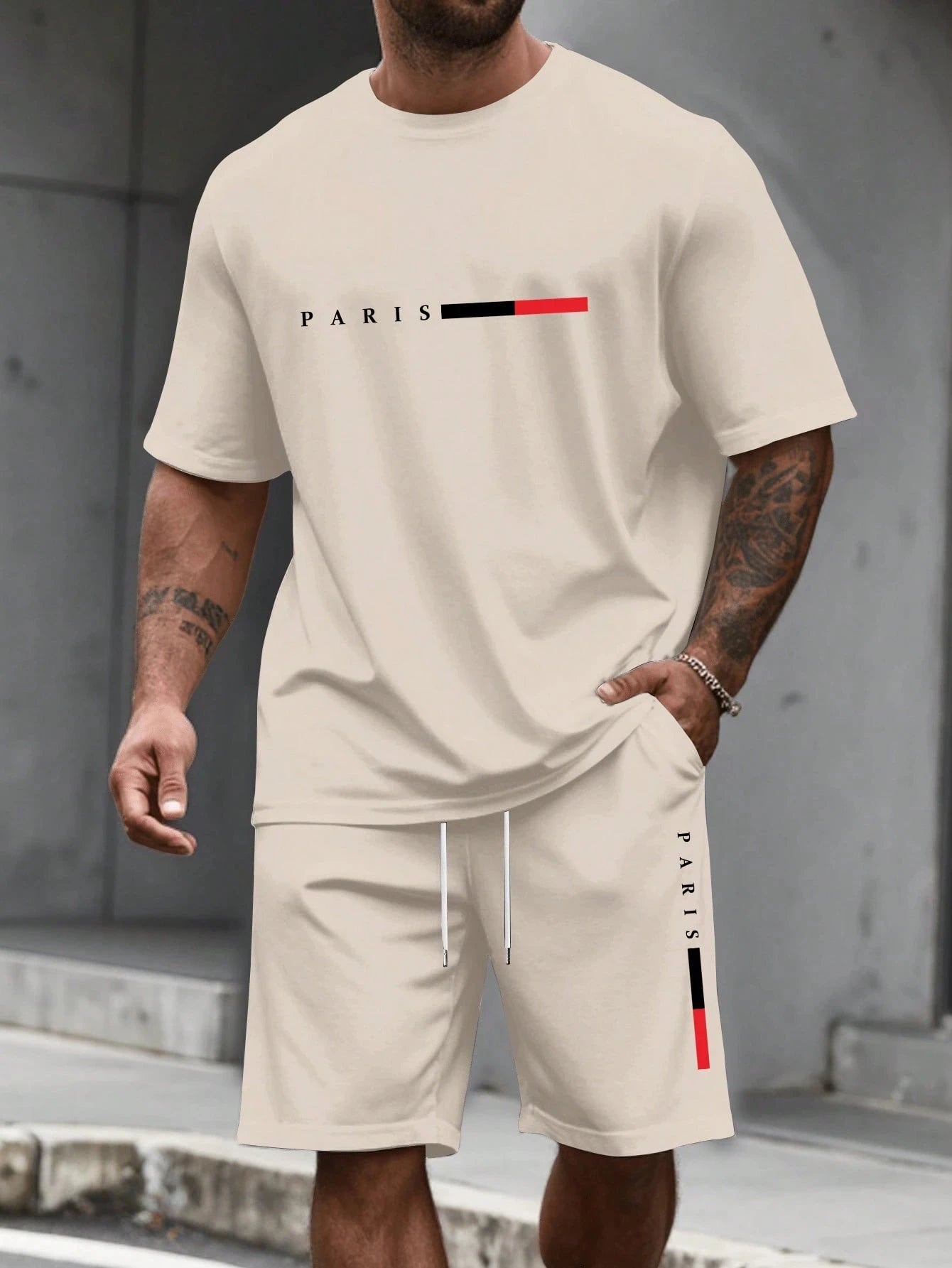 O-Neck Running Tracksuit Two-Piece Set