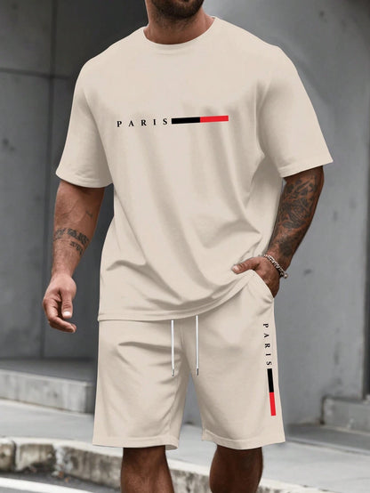 O-Neck Running Tracksuit Two-Piece Set