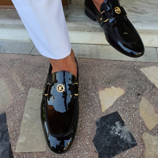 Black PU Slip-on Loafers