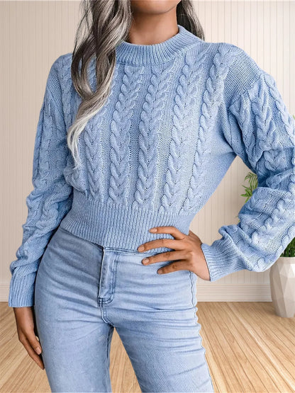Raglan Sleeve Knit Sweater