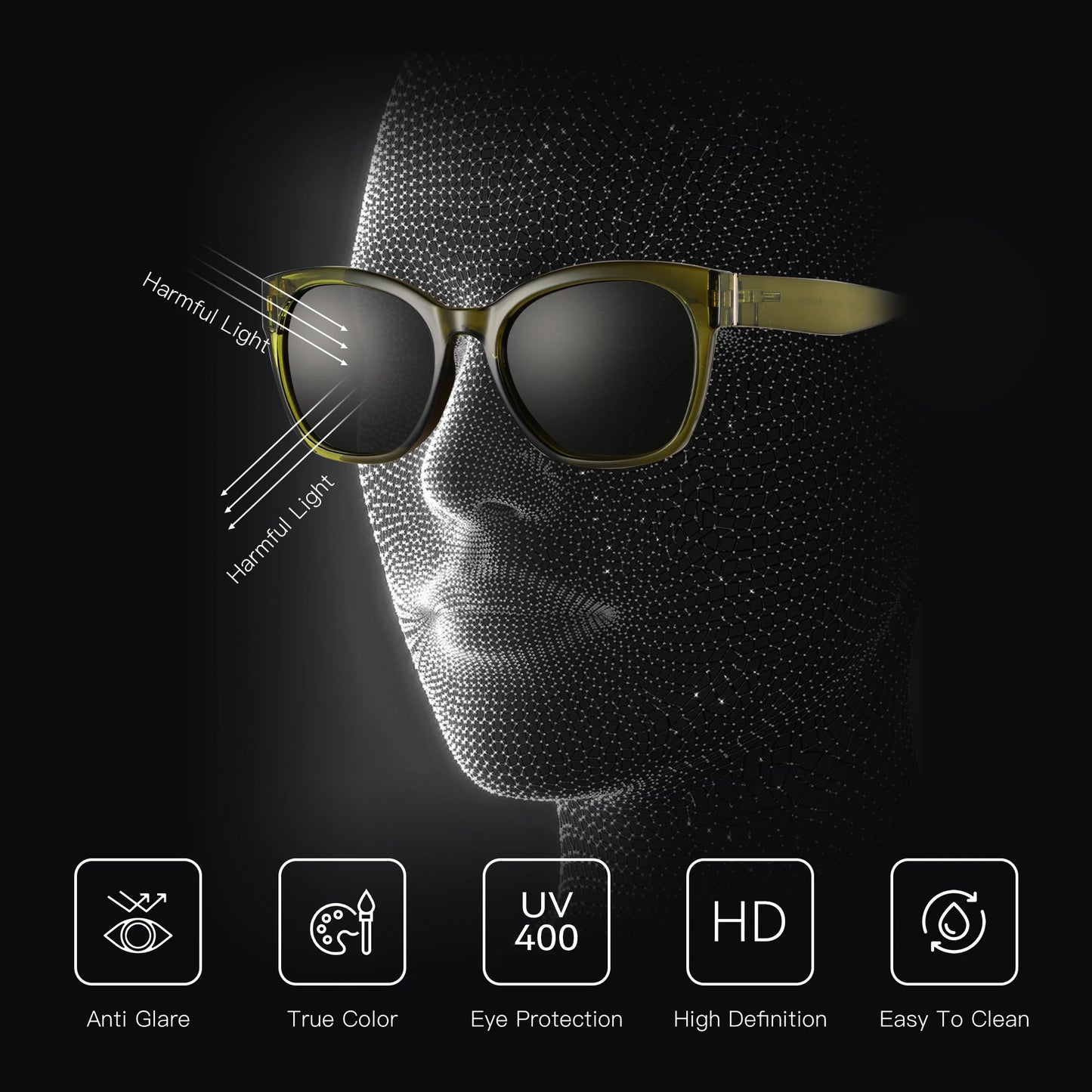 Butterfly Polarized UV Sunglasses