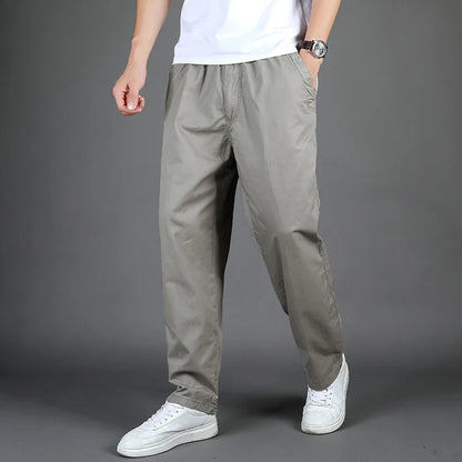 Cotton Multi-Pocket Cargo Trousers