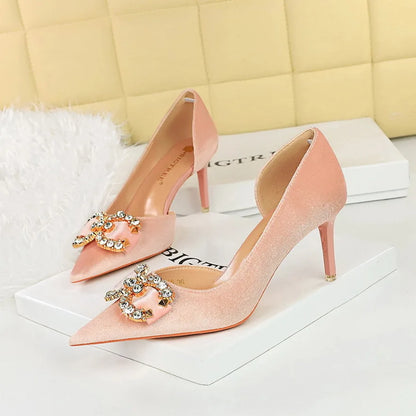 Pink Crystal Party Pumps