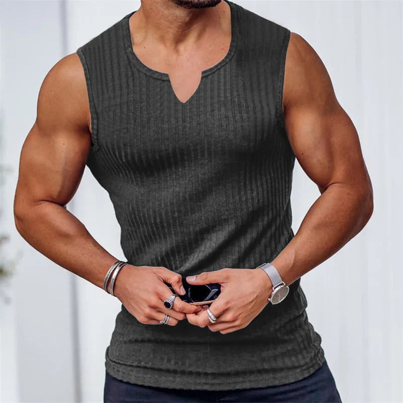 V-Neck Stripe Training Vest