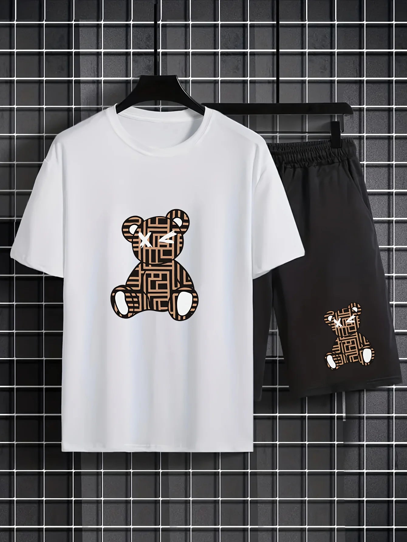 Graffiti Print Loose Sports Set