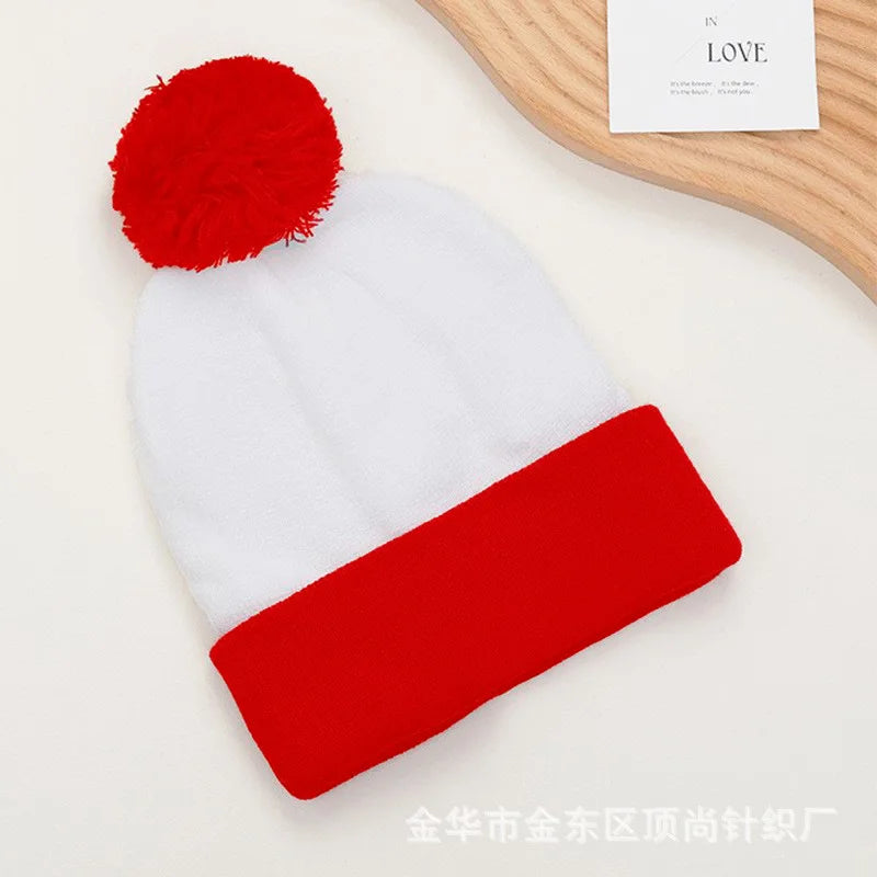 Cuffed Pom Beanie and Gloves Set