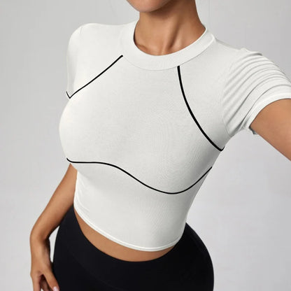 Long-Sleeve Yoga Crop Top
