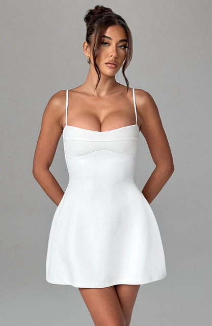 Sweetheart Spaghetti-Strap Mini Dress