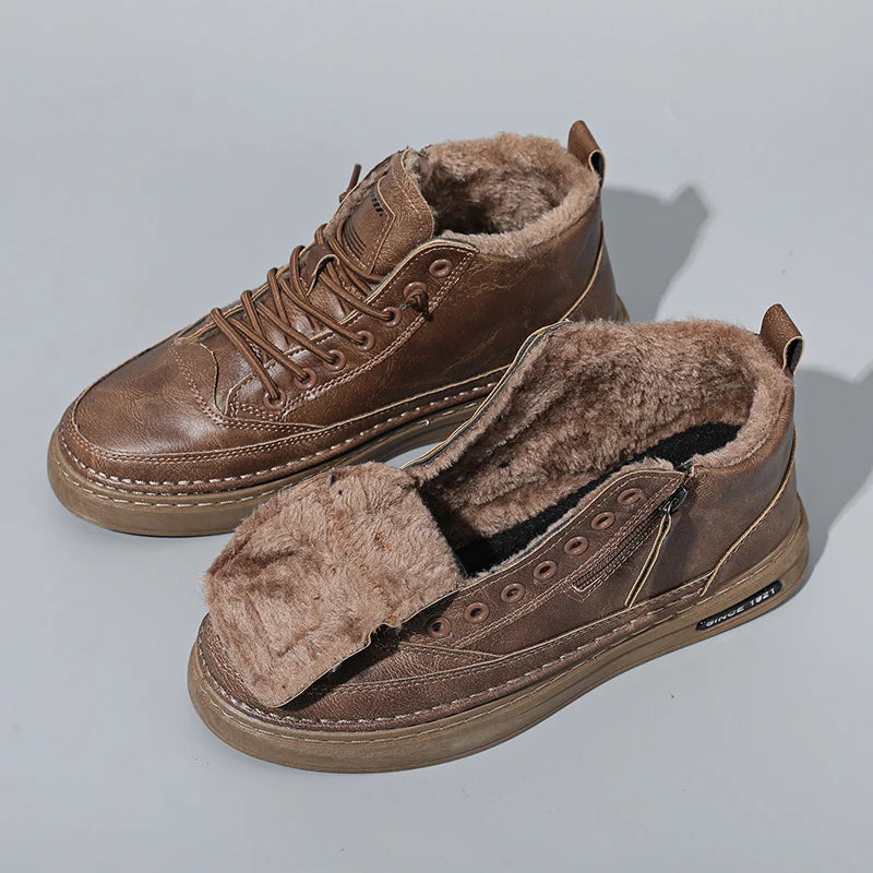 Leather Autumn Winter Boots