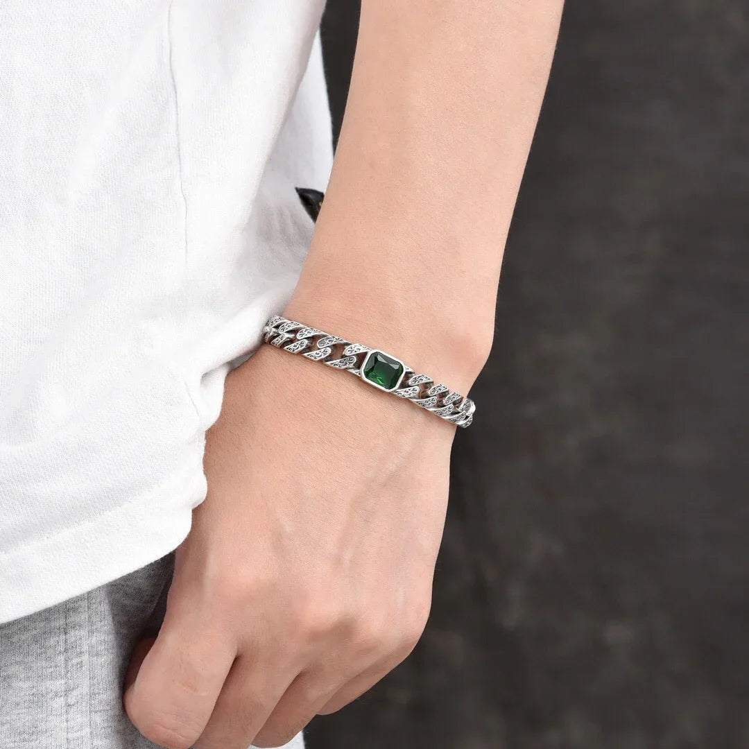 Vintage Geometric Link Bracelet