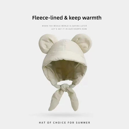 Plush Bear Ear Beanie