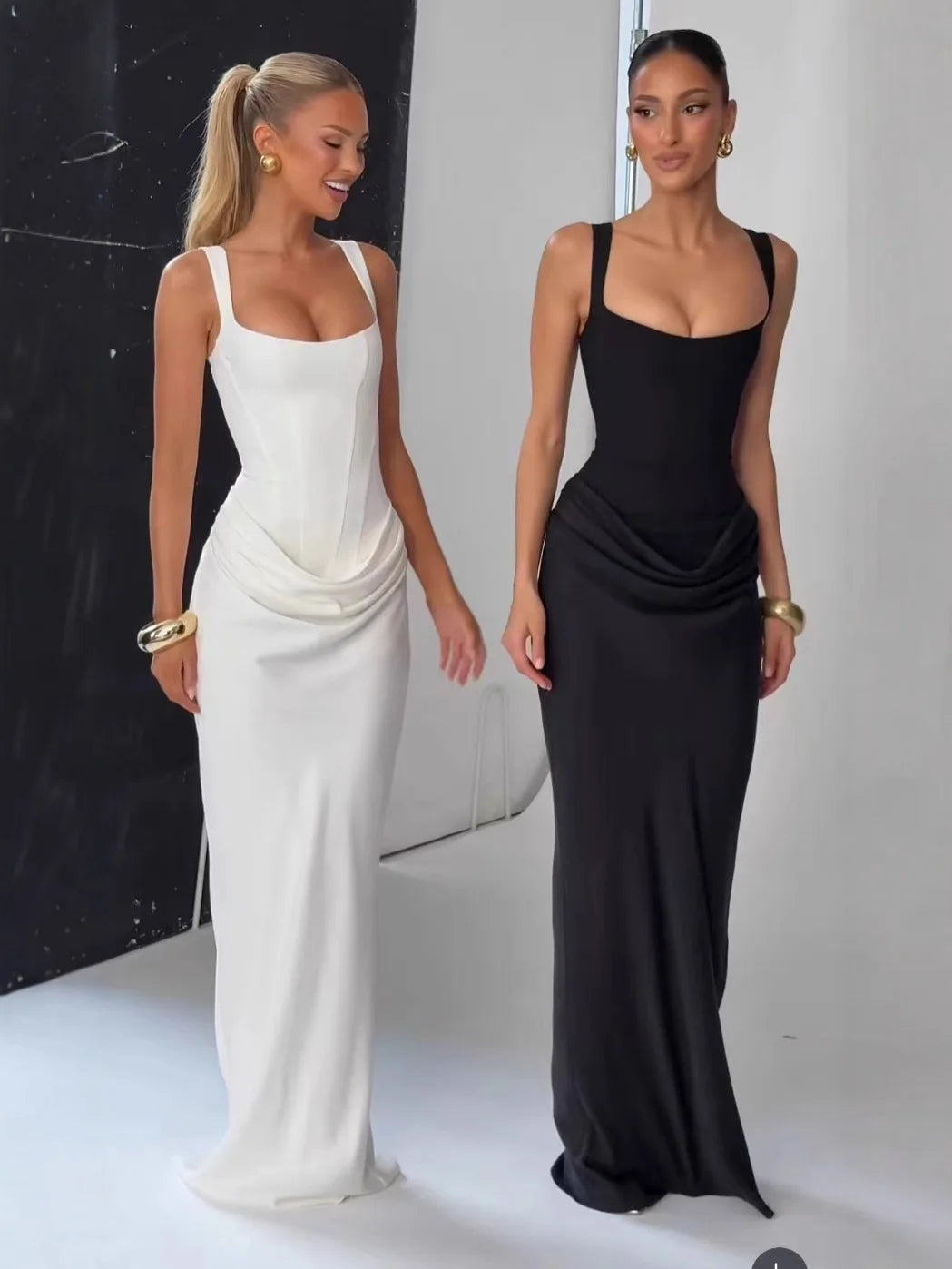 Backless Bandage Maxi Dress