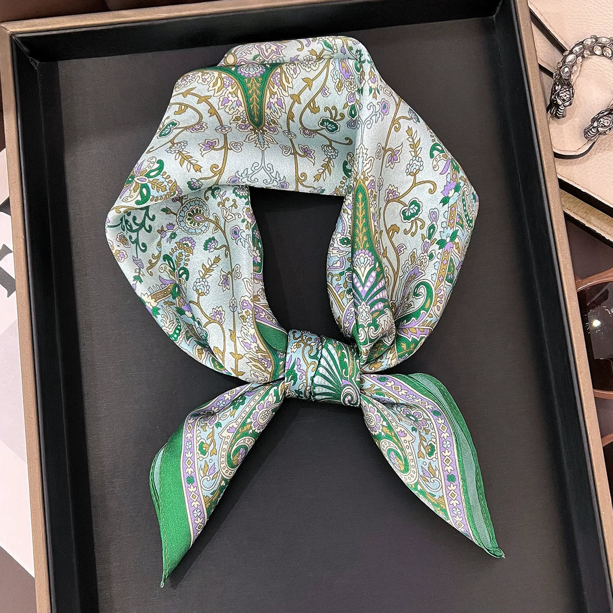 Mulberry Silk Bandana Scarf