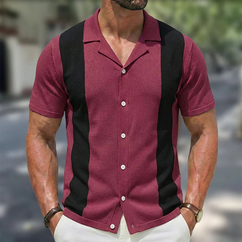 Casual Knit Polo Shirt