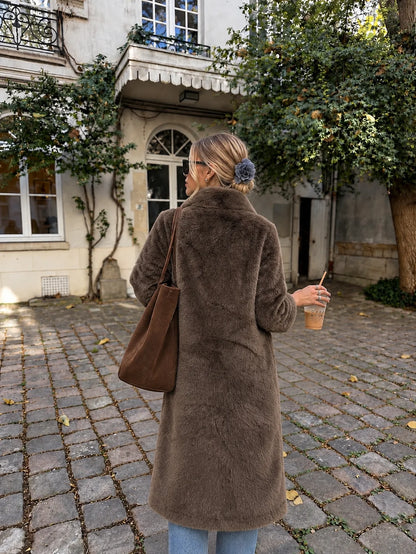 Long Faux Fur Coat