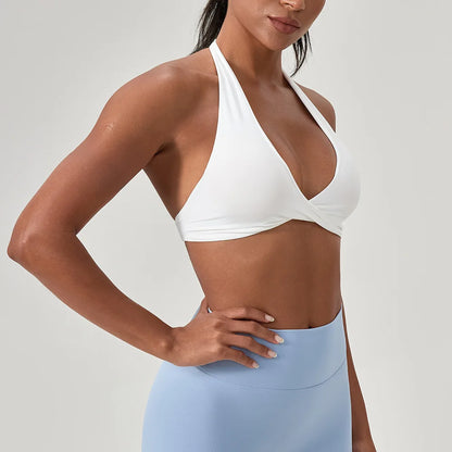 Halter Back Wire-Free Bra
