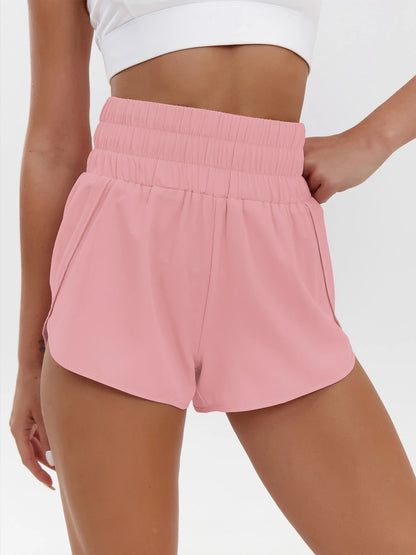 Loose Elastic-Waist Shorts