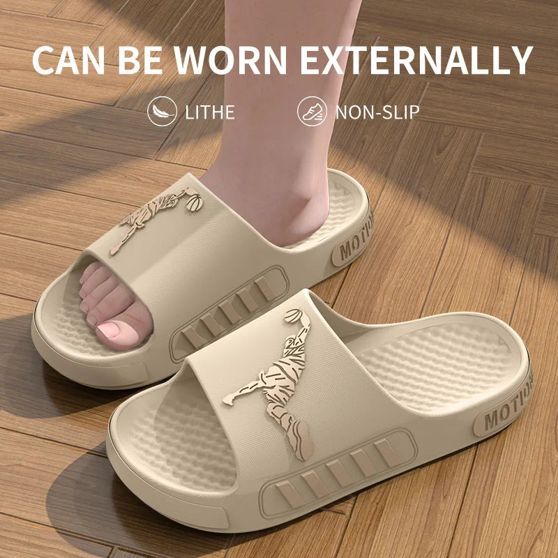 Tan Eva Slip-on Slippers