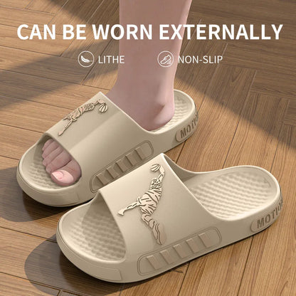 Tan Eva Slip-on Slippers