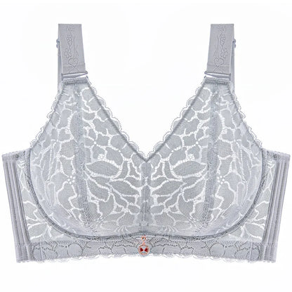 Floral Print Gathered Bra