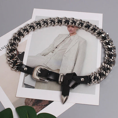 Hip Hop Metal Belt