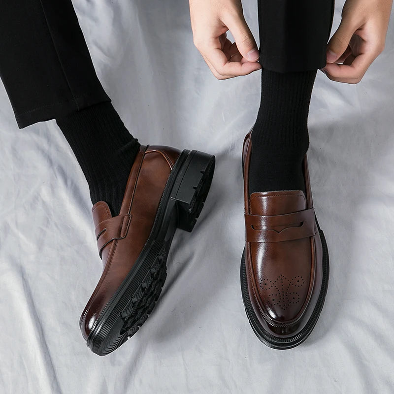 Leather Business Breathable Shoes