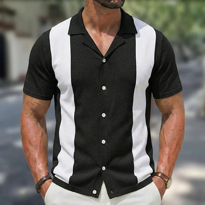 Casual Knit Polo Shirt
