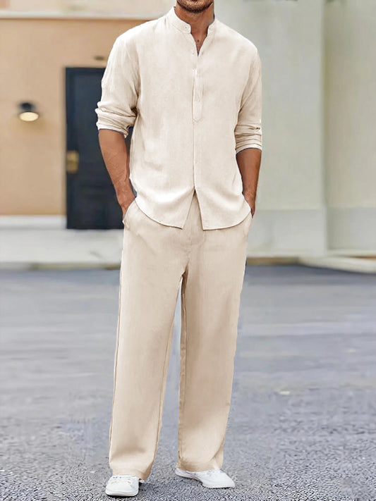 Loungewear Long-Sleeve Trousers Set