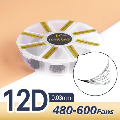 Mixed Volume Lash Extension Fans
