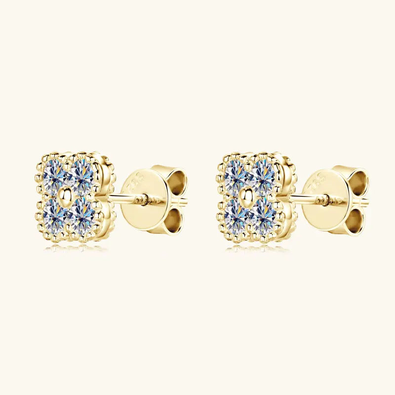Clover Moissanite Earrings